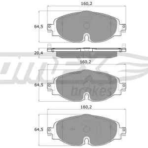 Zestaw klocków hamulcowych, hamulce tarczowe TOMEX BRAKES TX 18-05 Najlepsza cena