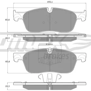 Szybka dostawa Zestaw klocków hamulcowych, hamulce tarczowe TOMEX BRAKES TX 18-15