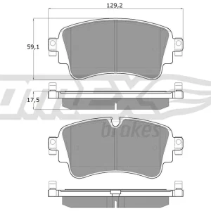 Dostępne od ręki Zestaw klocków hamulcowych, hamulce tarczowe TOMEX BRAKES TX 18-23