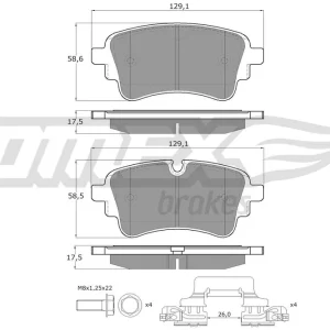 Oferta Zestaw klocków hamulcowych, hamulce tarczowe TOMEX BRAKES TX 18-231