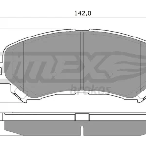 Wysoka jakość Zestaw klocków hamulcowych, hamulce tarczowe TOMEX BRAKES TX 18-25