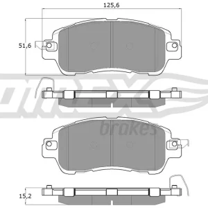 Hit cenowy Zestaw klocków hamulcowych, hamulce tarczowe TOMEX BRAKES TX 18-26