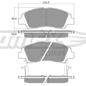 Wybór klientów Zestaw klocków hamulcowych, hamulce tarczowe TOMEX BRAKES TX 18-29