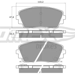 Promocja Zestaw klocków hamulcowych, hamulce tarczowe TOMEX BRAKES TX 18-30