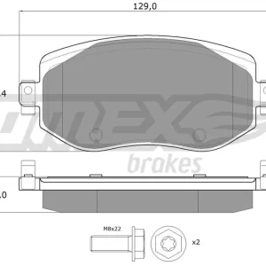 Zestaw klocków hamulcowych, hamulce tarczowe TOMEX BRAKES TX 18-33 Hit sprzedaży