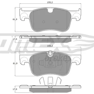 Promocja Zestaw klocków hamulcowych, hamulce tarczowe TOMEX BRAKES TX 18-35