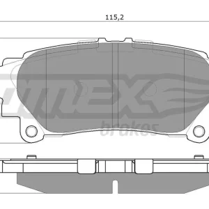 Zestaw klocków hamulcowych, hamulce tarczowe TOMEX BRAKES TX 18-40 Ostatnia szansa