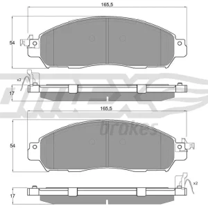 Tylko do końca tygodnia Zestaw klocków hamulcowych, hamulce tarczowe TOMEX BRAKES TX 18-41