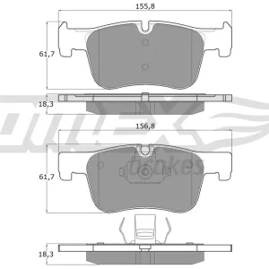 Zestaw klocków hamulcowych, hamulce tarczowe TOMEX BRAKES TX 18-45 Kup online