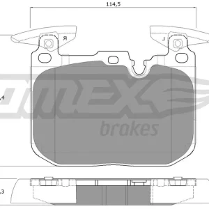 Tylko dziś Zestaw klocków hamulcowych, hamulce tarczowe TOMEX BRAKES TX 18-49