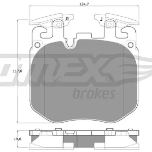 Zniżka Zestaw klocków hamulcowych, hamulce tarczowe TOMEX BRAKES TX 18-50