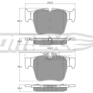 Zestaw klocków hamulcowych, hamulce tarczowe TOMEX BRAKES TX 18-54 Nowy