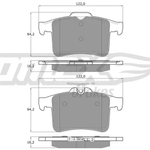 Zestaw klocków hamulcowych, hamulce tarczowe TOMEX BRAKES TX 18-56 Wyjątkowa oferta