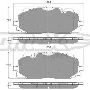 Zestaw klocków hamulcowych, hamulce tarczowe TOMEX BRAKES TX 18-60 Bestseller