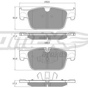Kup teraz Zestaw klocków hamulcowych, hamulce tarczowe TOMEX BRAKES TX 18-86