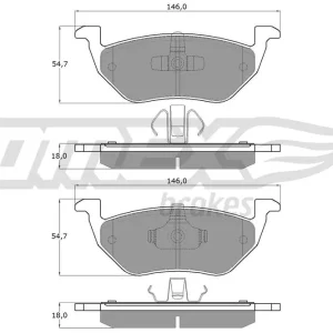 Oferta czasowa Zestaw klocków hamulcowych, hamulce tarczowe TOMEX BRAKES TX 18-95