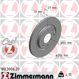 Bezpieczna płatność Tarcza hamulcowa ZIMMERMANN 180.3006.20