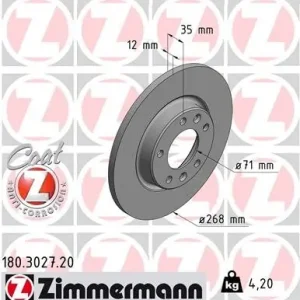 Hit sprzedaży Tarcza hamulcowa ZIMMERMANN 180.3027.20