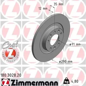 Tarcza hamulcowa ZIMMERMANN 180.3028.20 Kup online