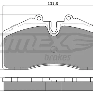 Dostępne od ręki Zestaw klocków hamulcowych, hamulce tarczowe TOMEX BRAKES TX 18-01