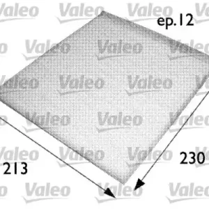 Filtr, wentylacja przestrzeni pasażerskiej VALEO 698691 Nowość