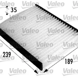 Filtr, wentylacja przestrzeni pasażerskiej VALEO 698694 Sprawdź teraz