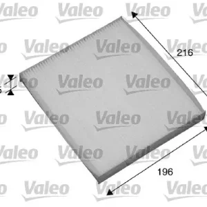 Bestseller Filtr, wentylacja przestrzeni pasażerskiej VALEO 698870