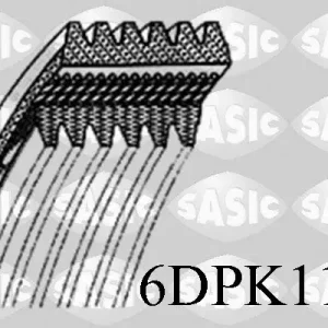 Pasek klinowy wielorowkowy SASIC 6DPK1188 Popularny