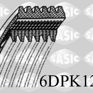 Pasek klinowy wielorowkowy SASIC 6DPK1215 Tylko do końca tygodnia