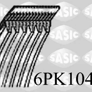 Pasek klinowy wielorowkowy SASIC 6PK1042E Nowość