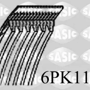Pasek klinowy wielorowkowy SASIC 6PK1100 Popularny