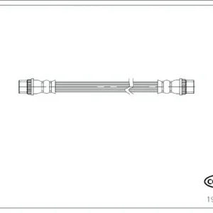 Premium  COR 19036986 CORTECO PRZEWÓD HAMULCOWY GIĘTKI RENAULT MEGANE III 08- T