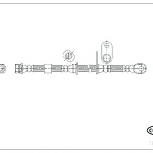Dostępne od ręki  COR 19036992 CORTECO PRZEWÓD HAMULCOWY GIĘTKI MITSUBISHI