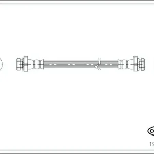 COR 19036996 CORTECO PRZEWÓD HAMULCOWY GIĘTKI NISSAN QASHQAI 07-13 TYŁ Nowość