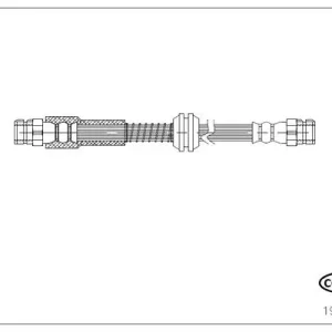 COR 19037002 CORTECO PRZEWÓD HAMULCOWY GIĘTKI VW CADDY III 04-15 TYŁ Super okazja