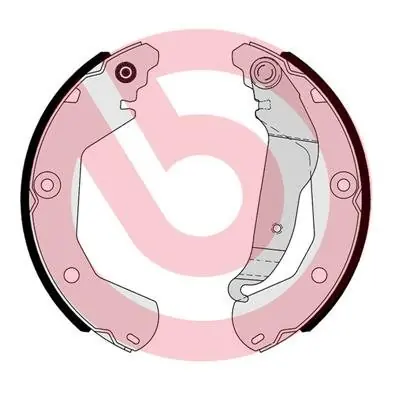 Nowość Zestaw szczęk hamulcowych, hamulec postojowy BREMBO S 10 518