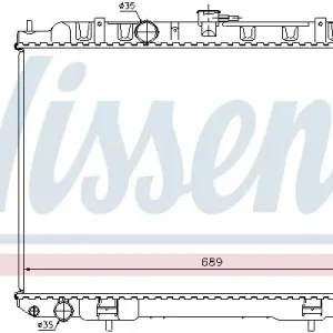Zamów teraz Chłodnica silnika NISSENS 68705A 214108H900
