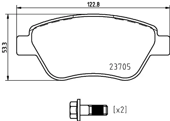 Obniżka ceny KLOCKI HAMULC. FIAT DOBLO 01-10 PRZÓD