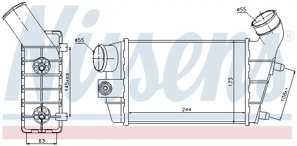 Sprawdź teraz Intercooler NISSENS 96698 46744880