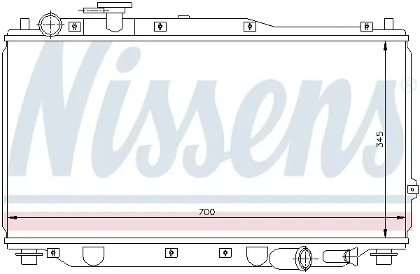 Chłodnica silnika NISSENS 66604 OK2A115200B Hit sprzedaży
